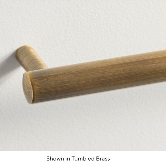 Pottery Barn Linden Drawer Pull 8” Tumbled Brass - Picture 2 of 5